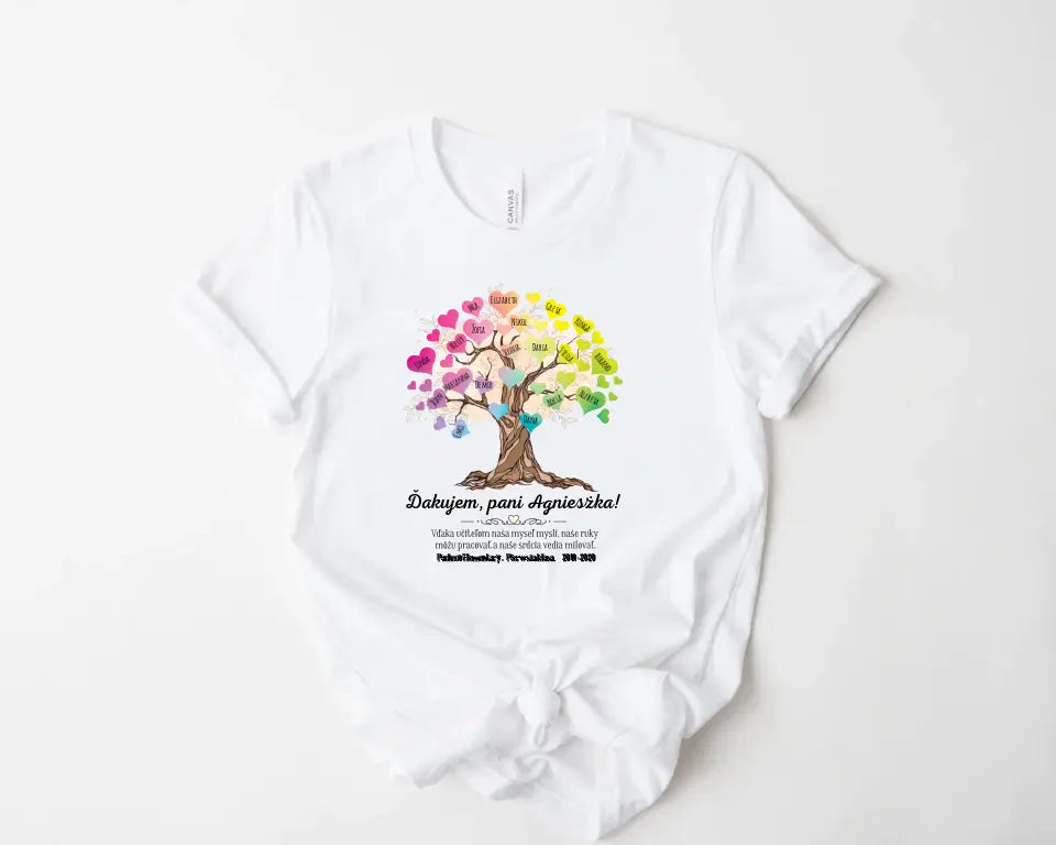Personalizovaný darček ku Dňu učiteľov - tričko