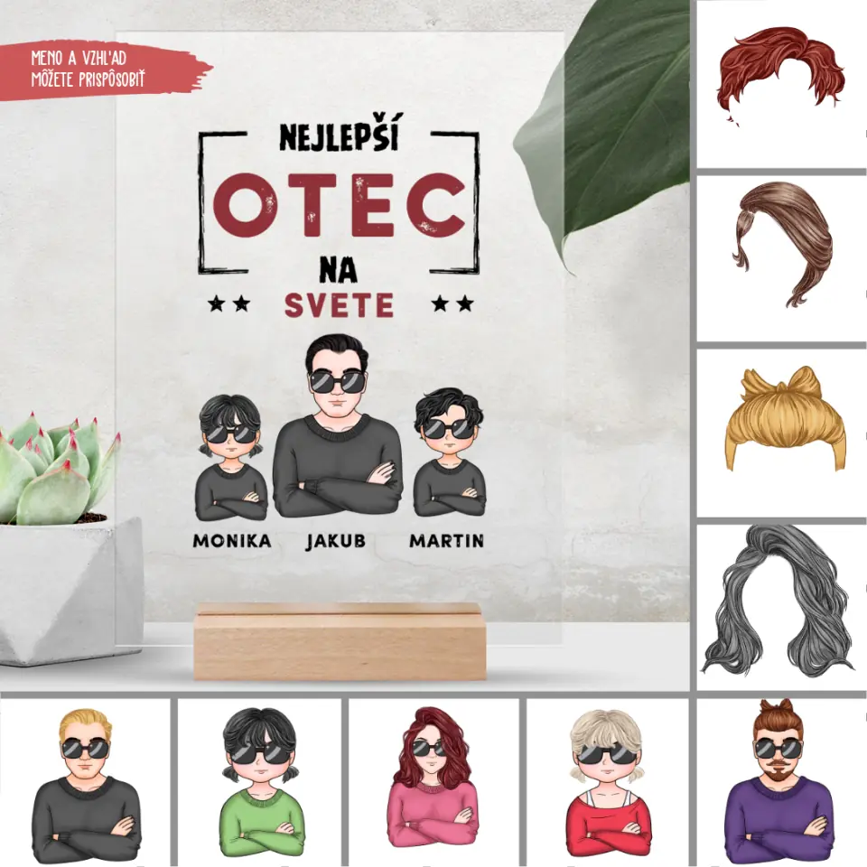Akrylové sklo - Najlepší otec na svete