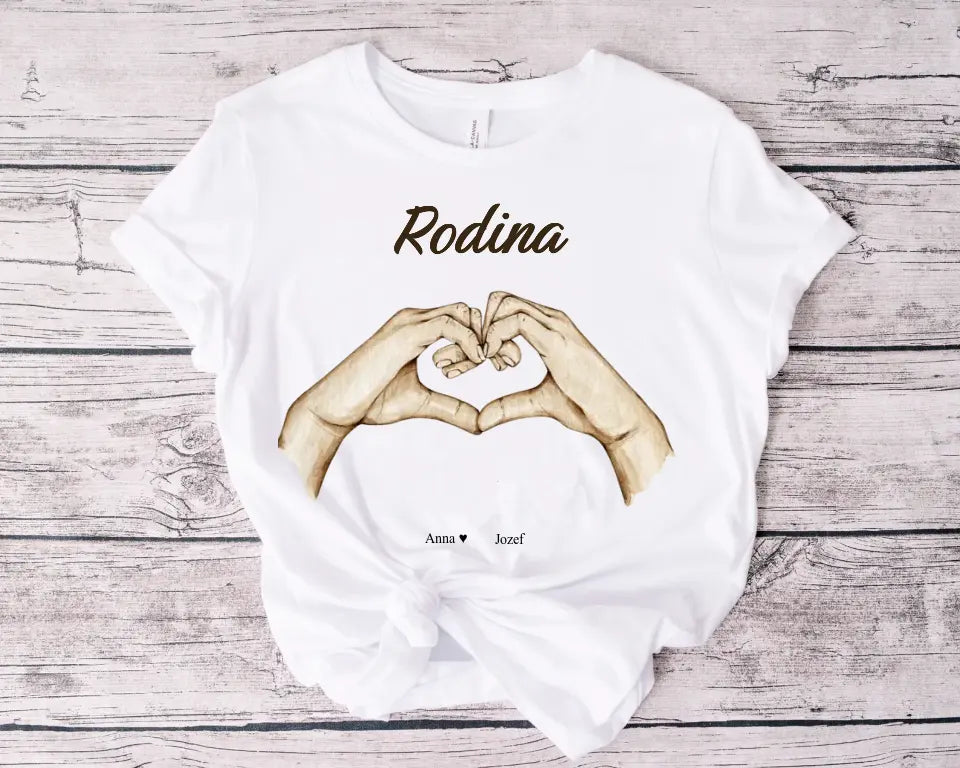 Obliečka na vankúš - Rodinné srdce