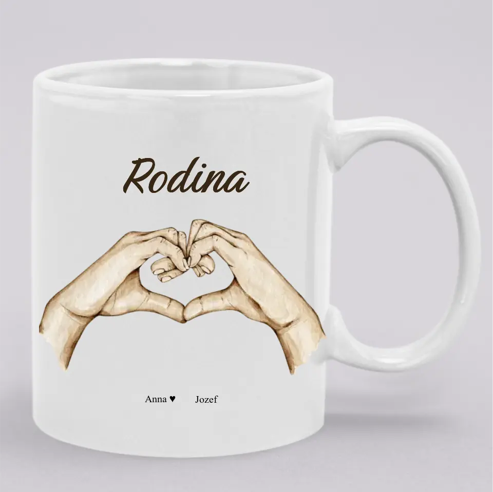 Obliečka na vankúš - Rodinné srdce