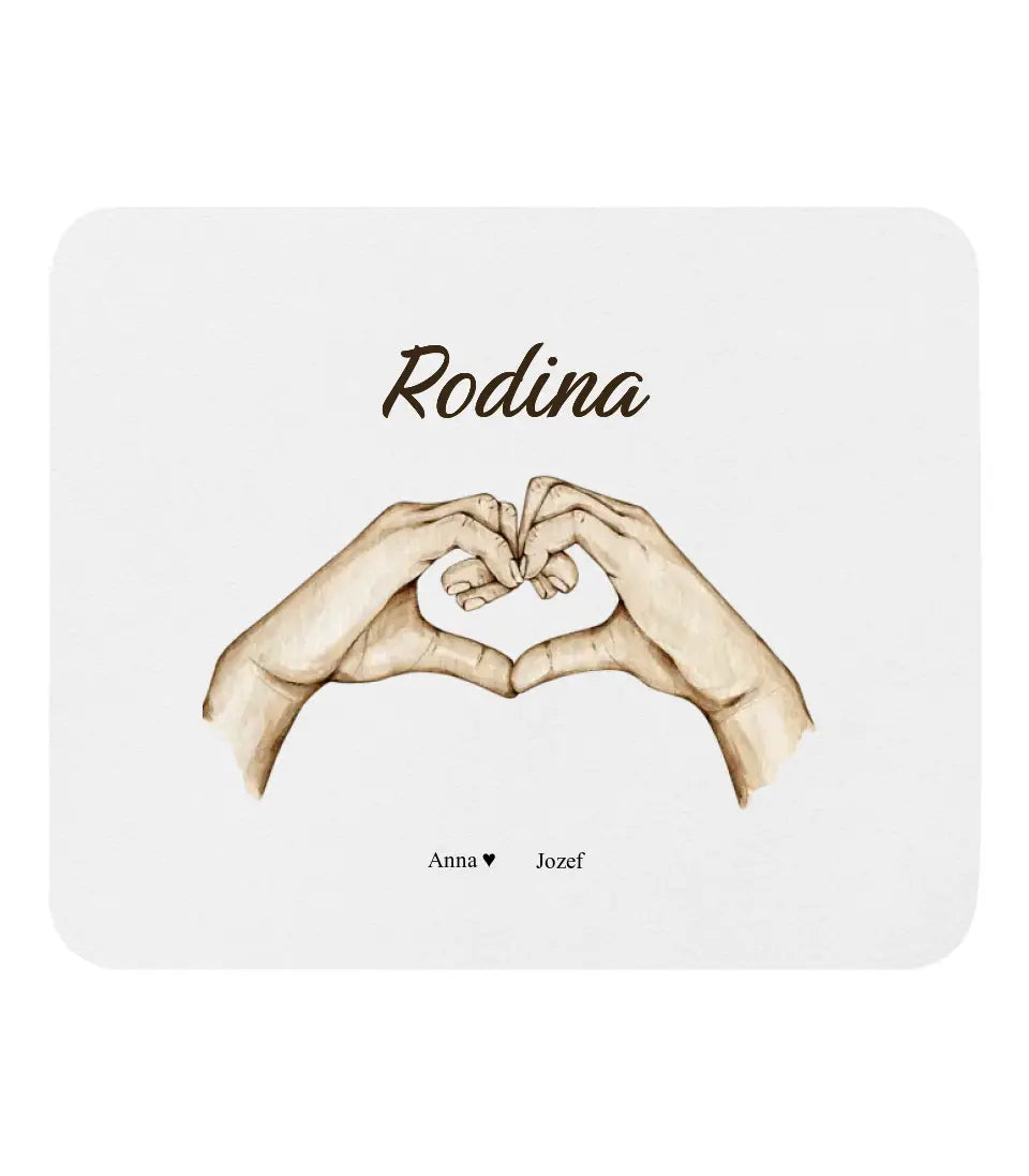 Obliečka na vankúš - Rodinné srdce