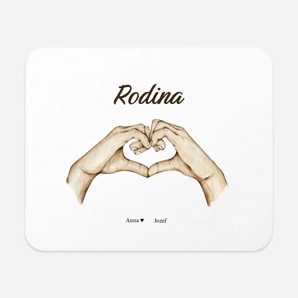 Obliečka na vankúš - Rodinné srdce