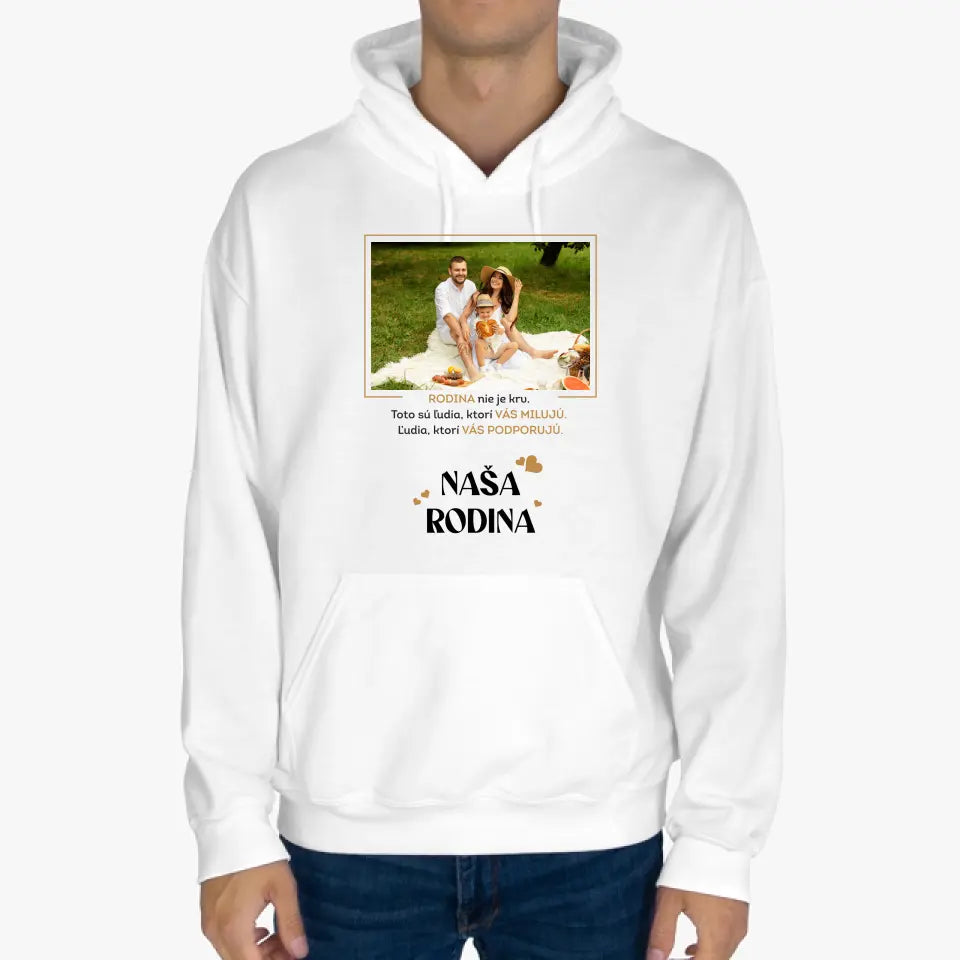 Personalizované tričko pre rodinu s vlastnou fotkou a nápisom