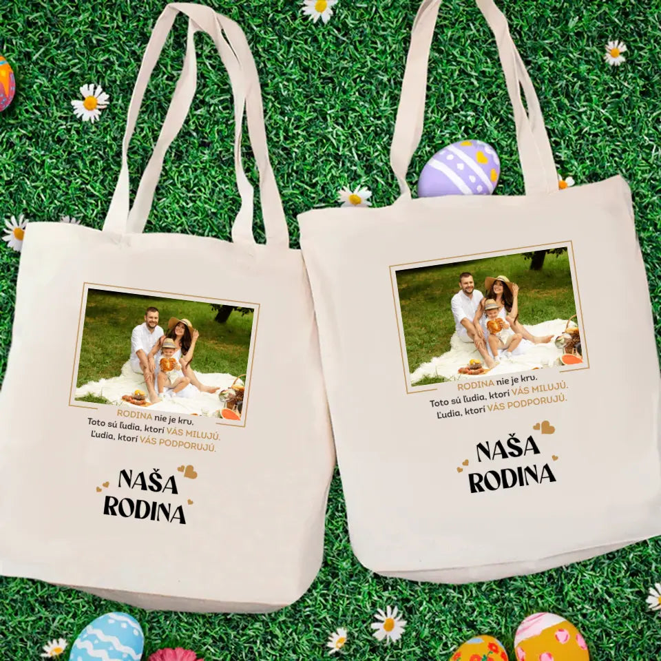 Personalizované tričko pre rodinu s vlastnou fotkou a nápisom