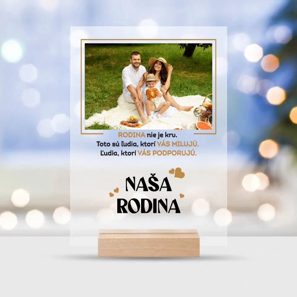 Personalizované tričko pre rodinu s vlastnou fotkou a nápisom