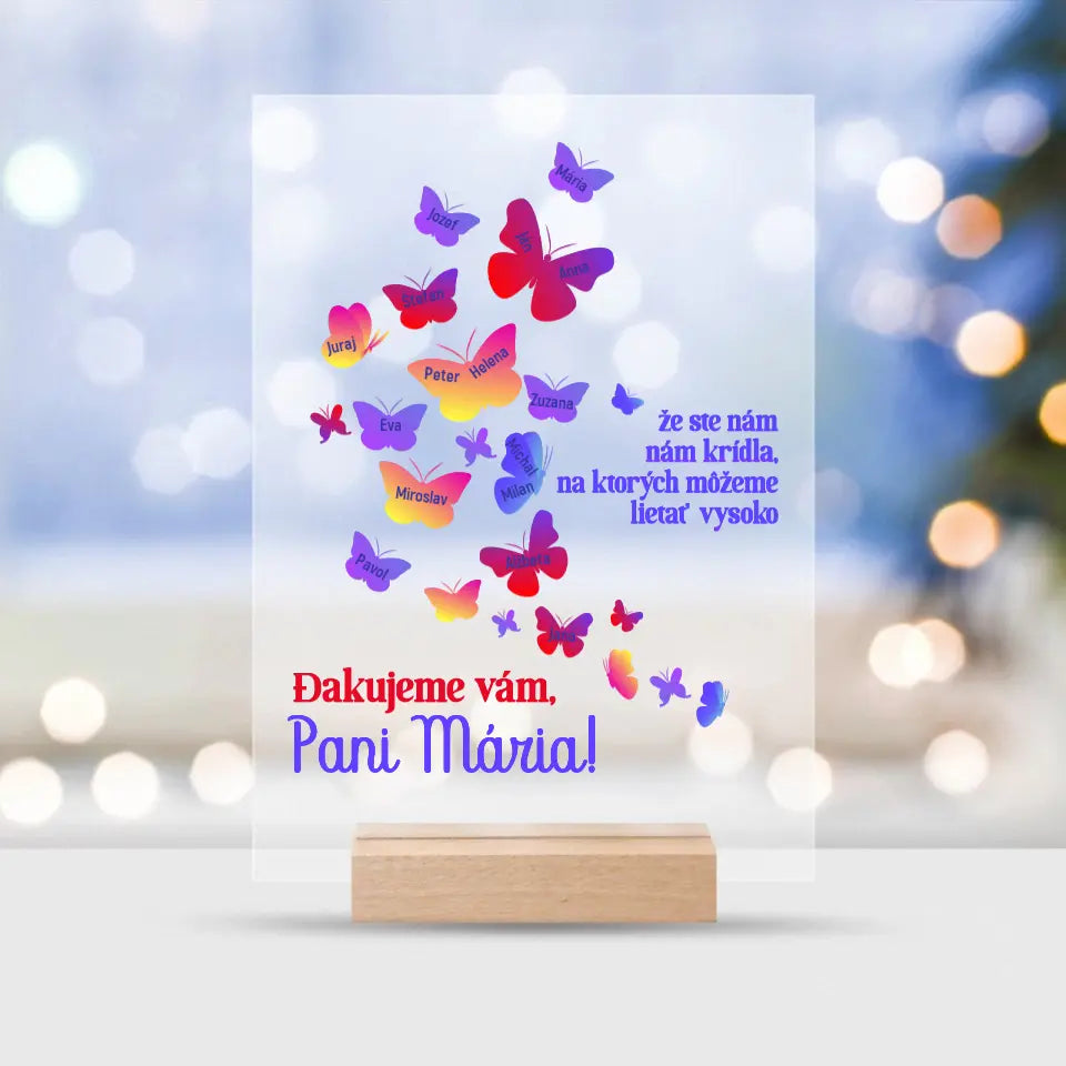 Personalizovaná podložka pod myš ku Dňu učiteľov