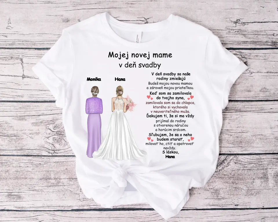 Mojej novej mame v deň svadby