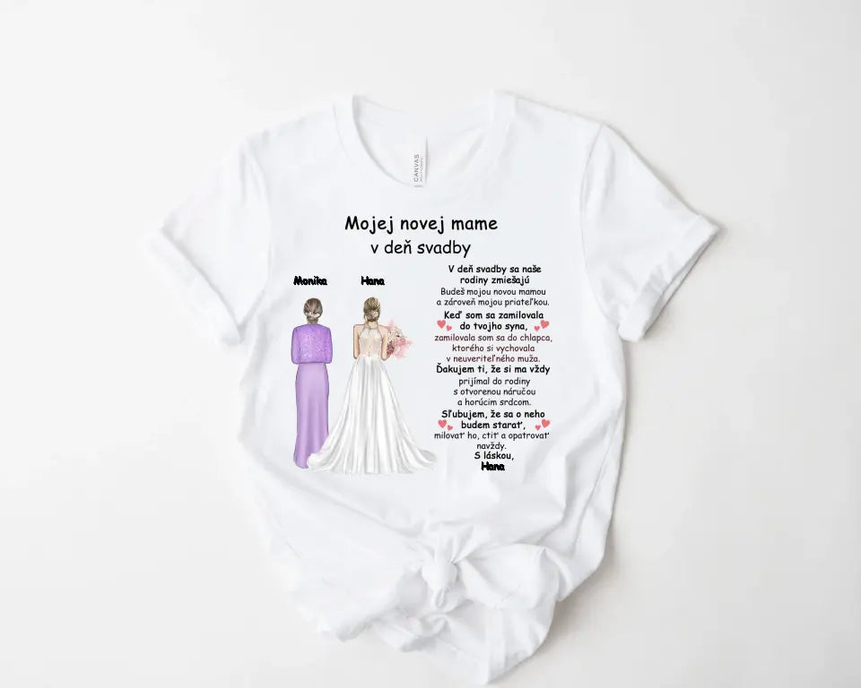 Mojej novej mame v deň svadby