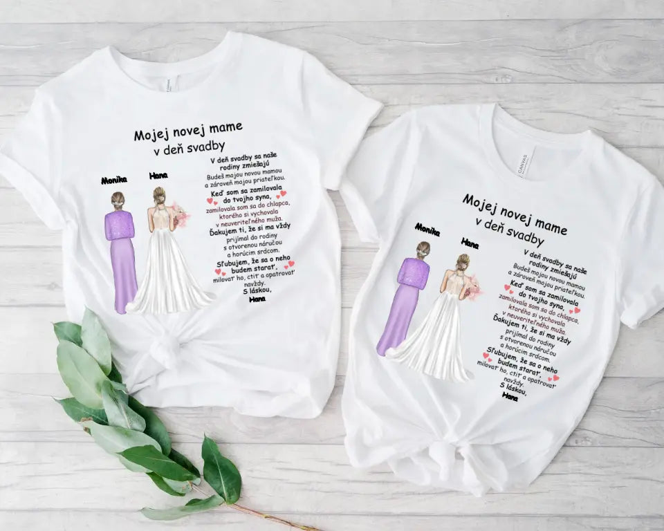 Mojej novej mame v deň svadby
