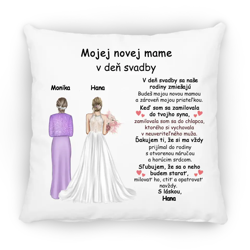 Mojej novej mame v deň svadby