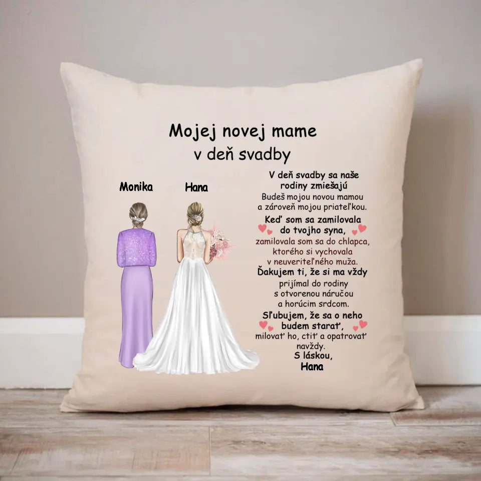 Mojej novej mame v deň svadby