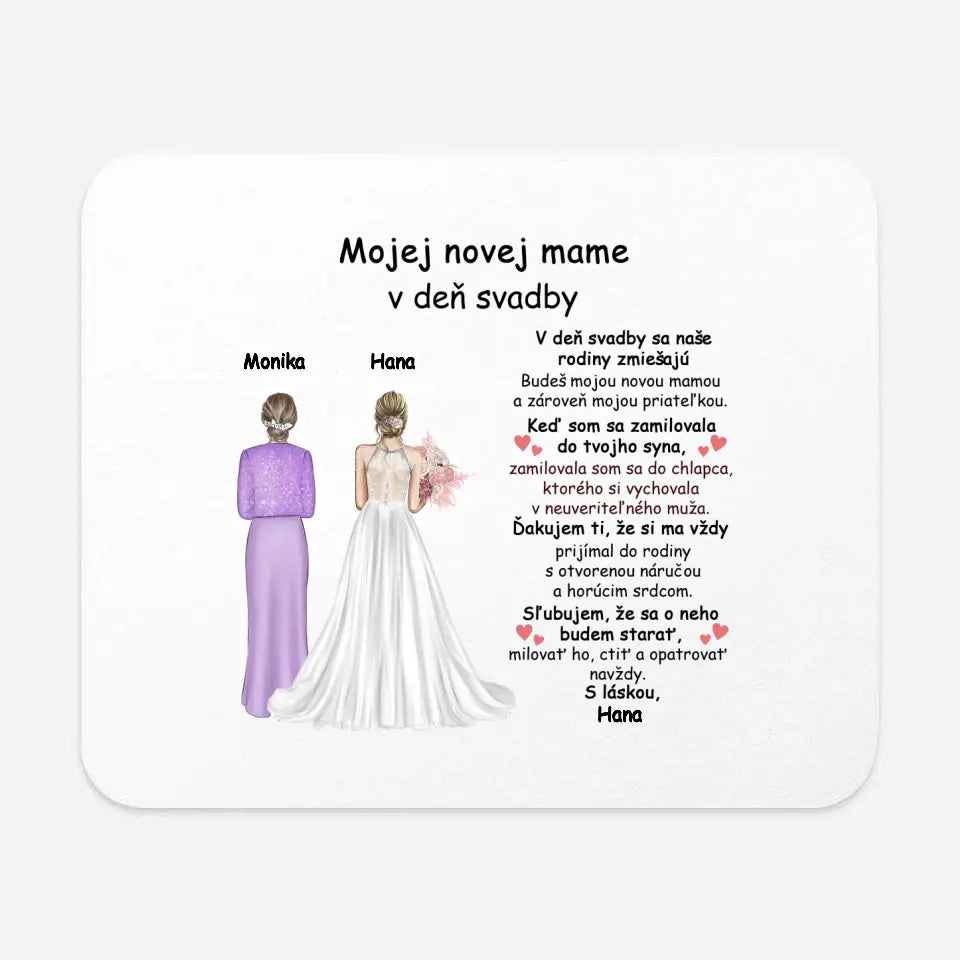 Mojej novej mame v deň svadby