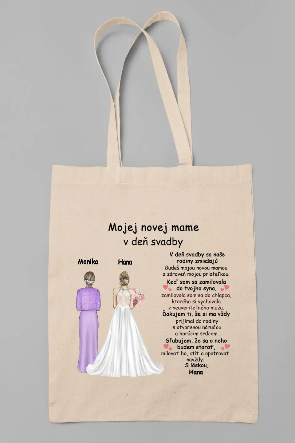 Mojej novej mame v deň svadby