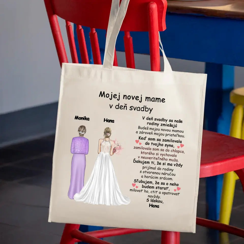 Mojej novej mame v deň svadby