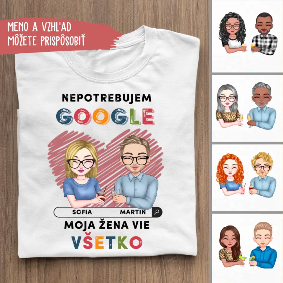 Nepotrebujem Google moja žena vie všetko