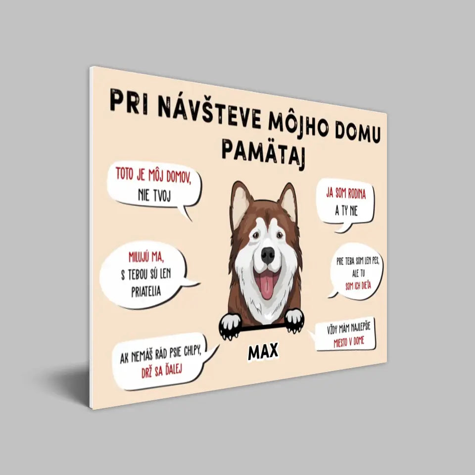 Pri návšteve môjho domu pamätaj