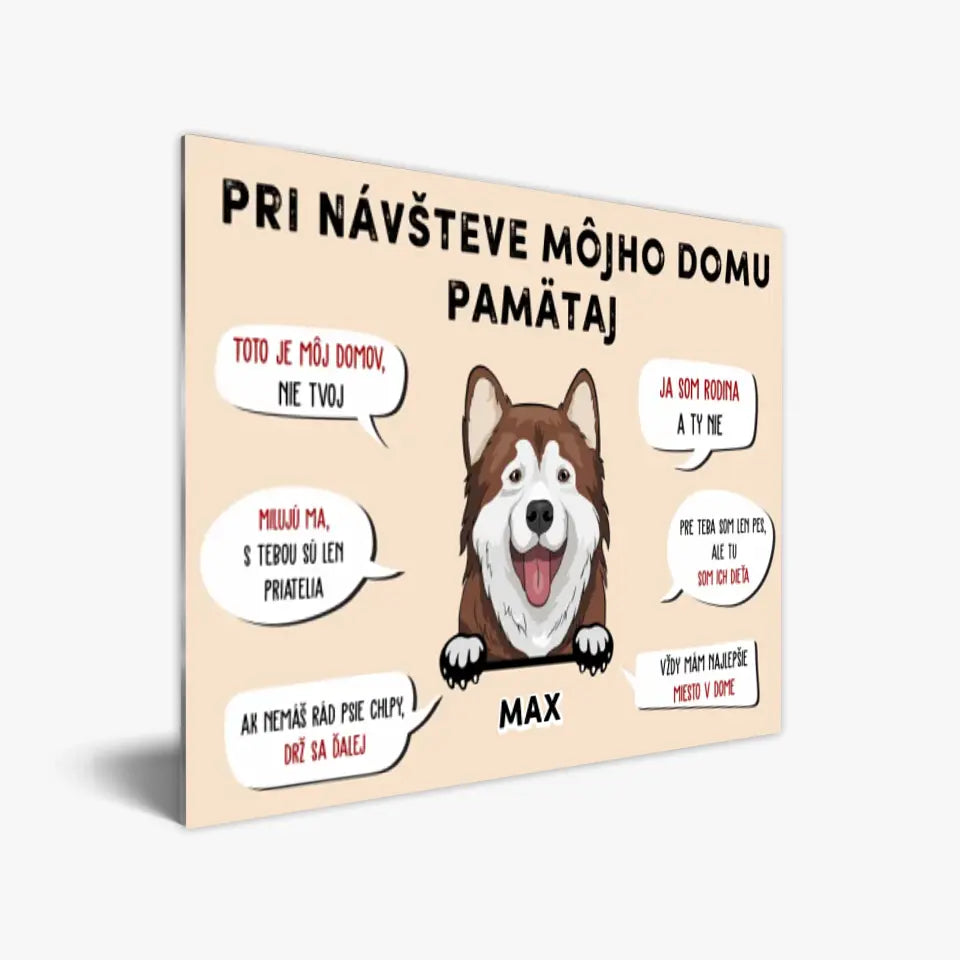 Pri návšteve môjho domu pamätaj
