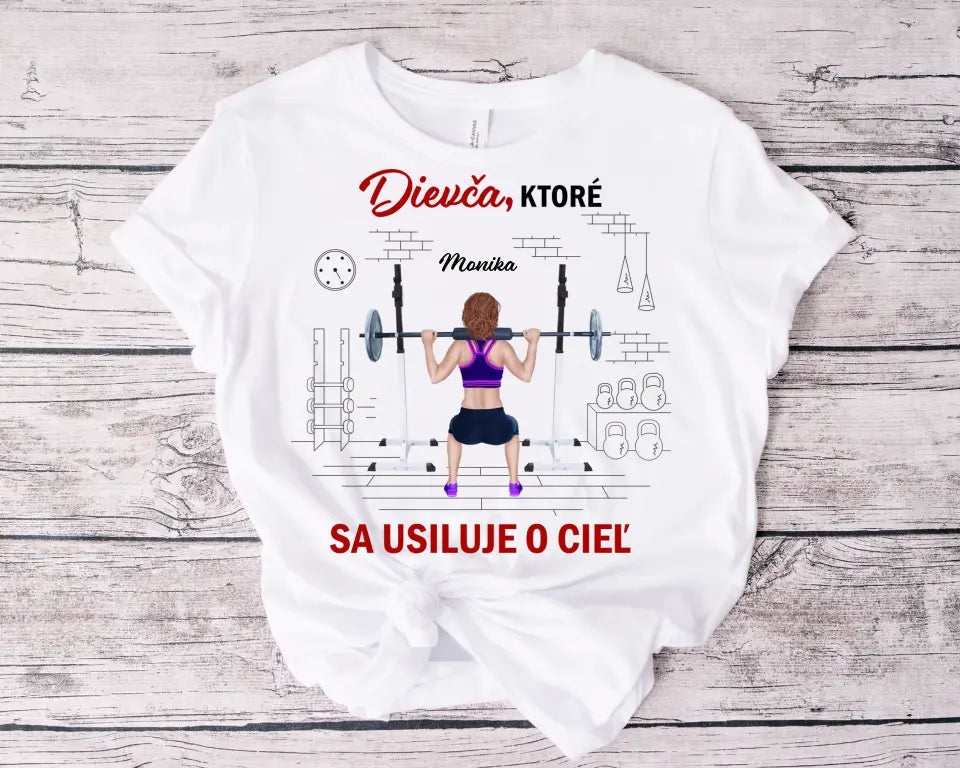 Dievča ktoré sa usiluje o cieľ