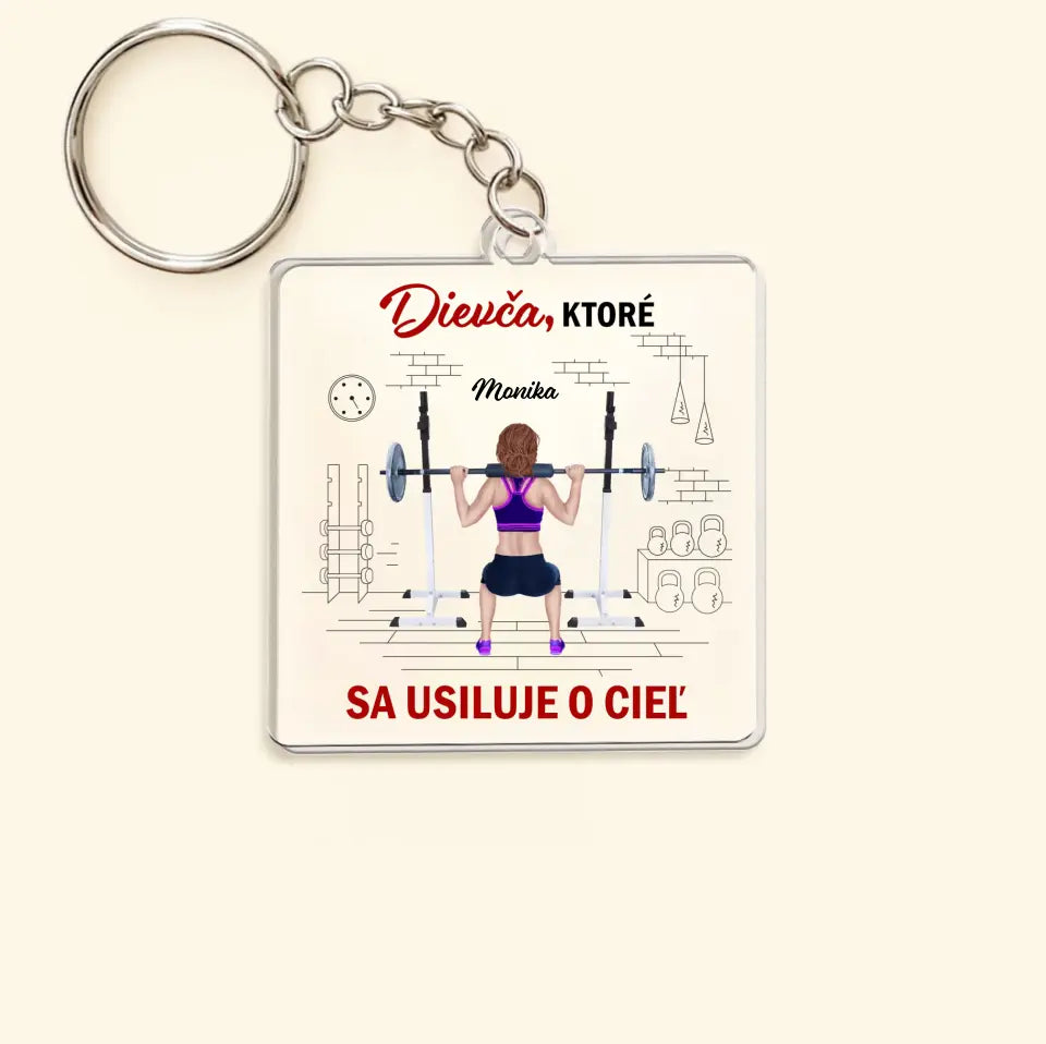 Dievča ktoré sa usiluje o cieľ