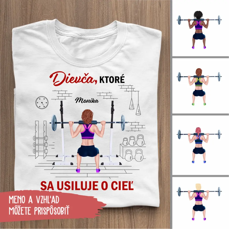 Dievča ktoré sa usiluje o cieľ