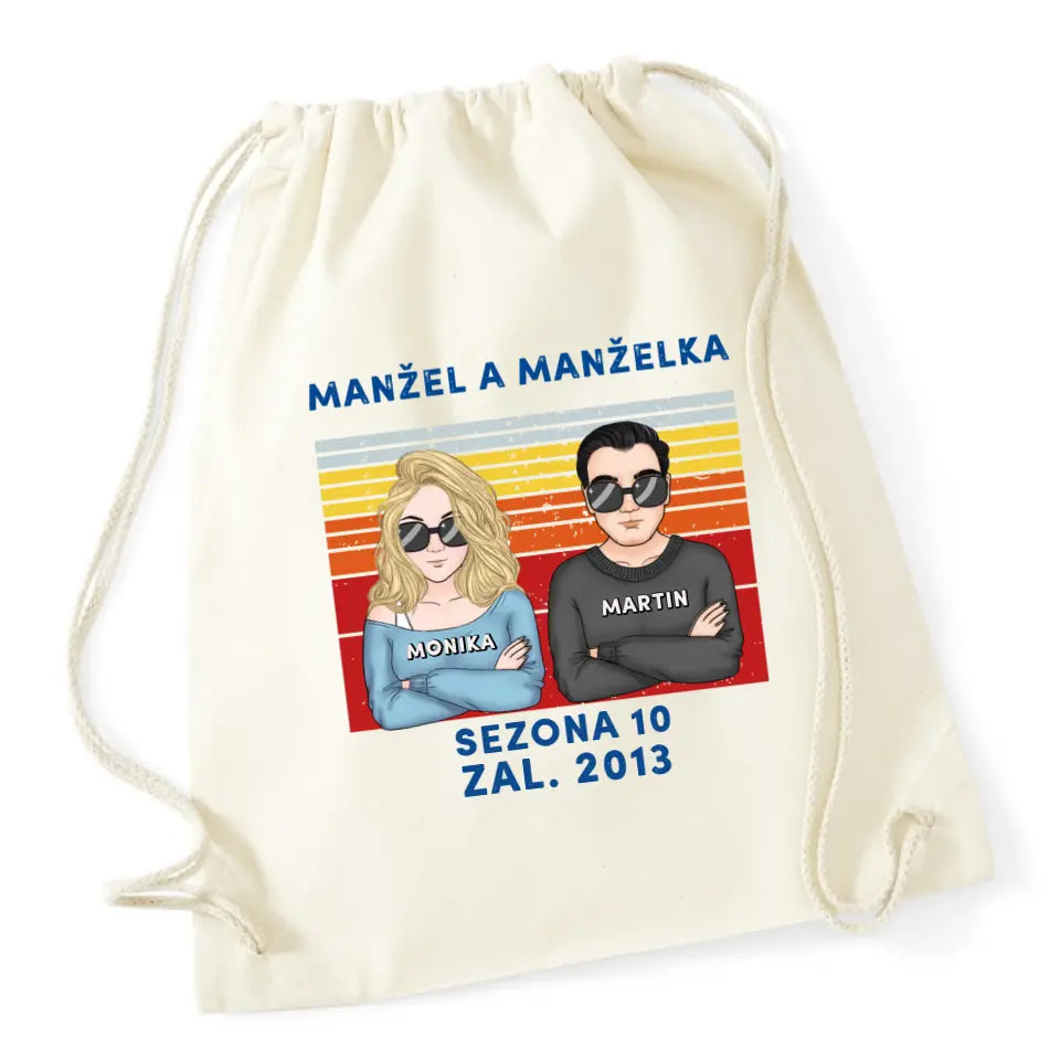 Retro. Manžel a Manželka