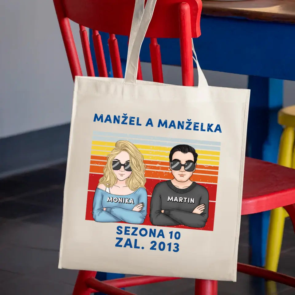 Retro. Manžel a Manželka