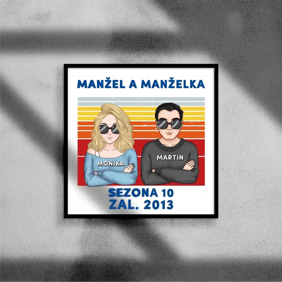 Retro. Manžel a Manželka