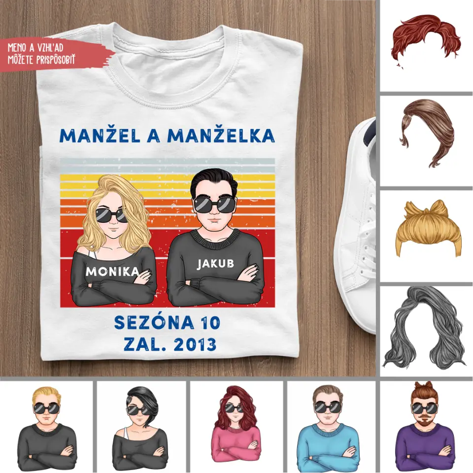 Retro. Manžel a Manželka