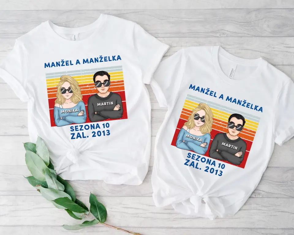 Retro. Manžel a Manželka