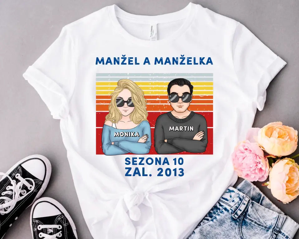Retro. Manžel a Manželka