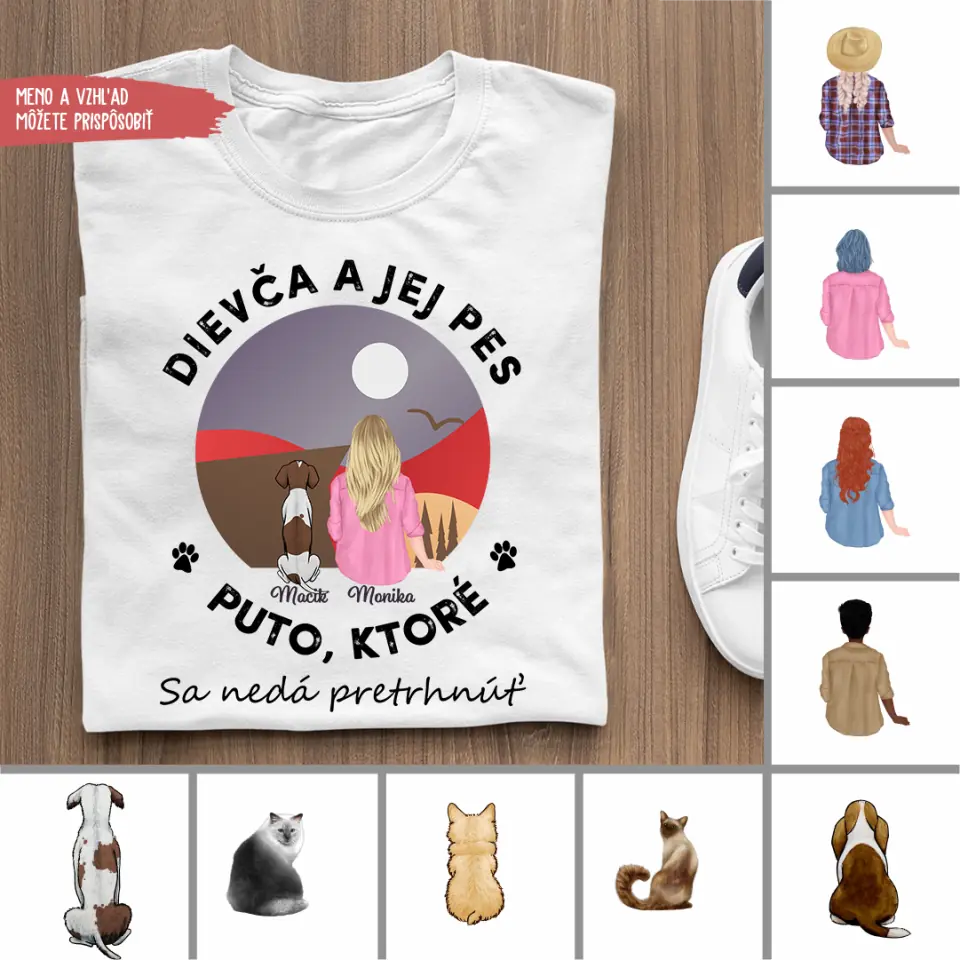 Dievča a jej domáci miláčik