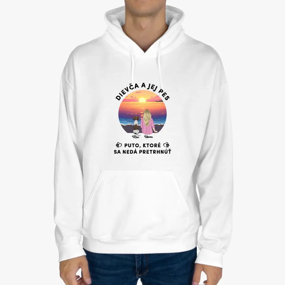 Dievča a jej mačka