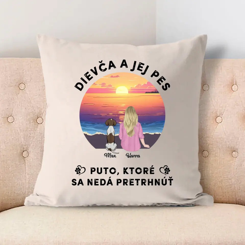Dievča a jej mačka
