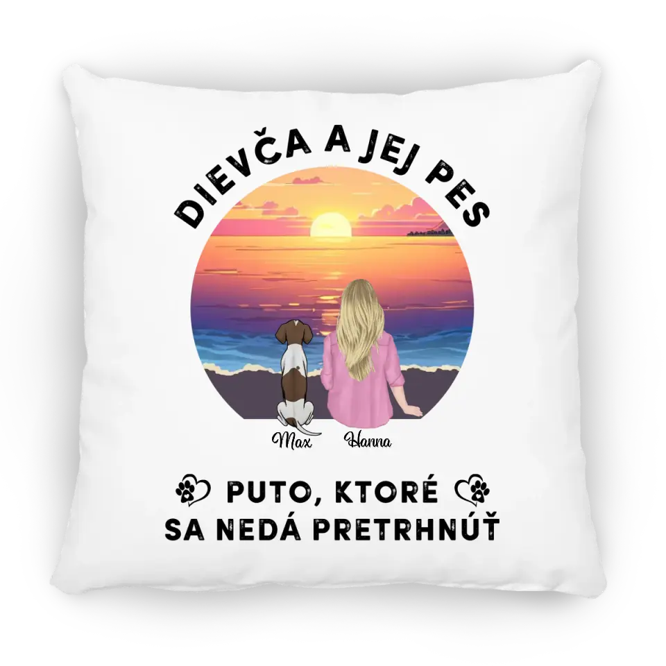 Dievča a jej mačka