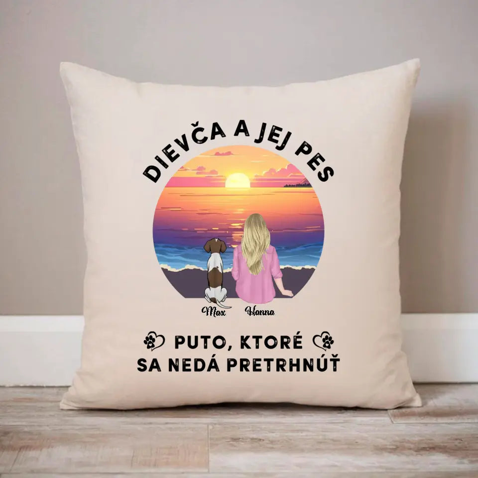 Dievča a jej mačka