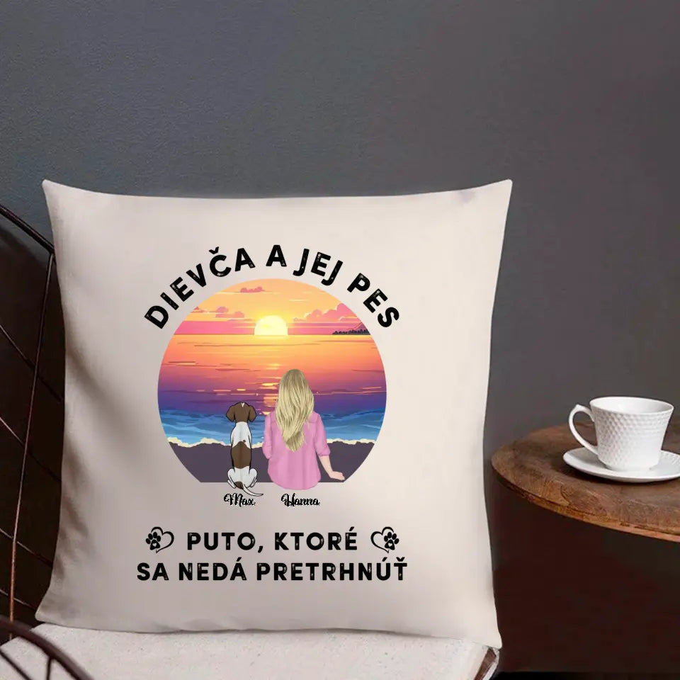 Dievča a jej mačka