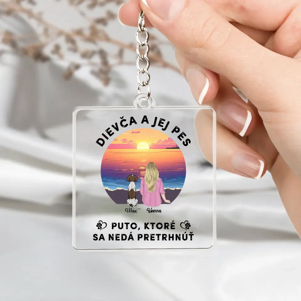 Dievča a jej mačka