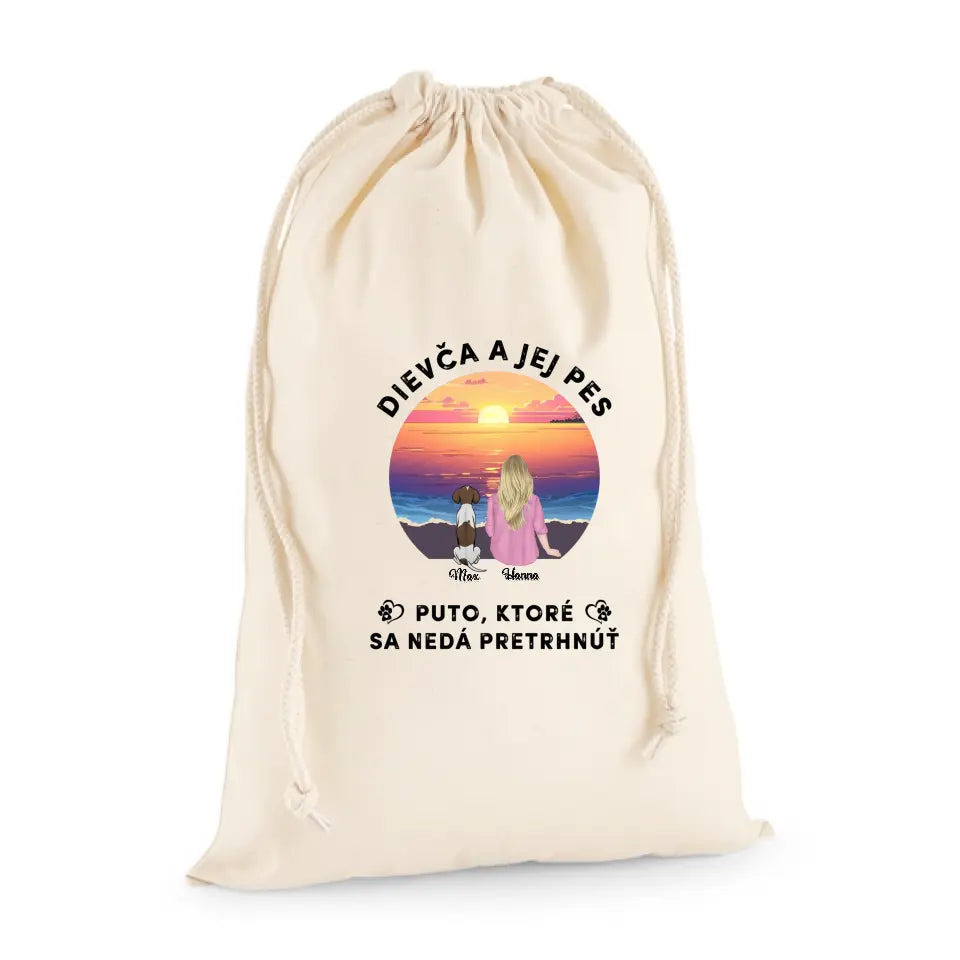 Dievča a jej mačka