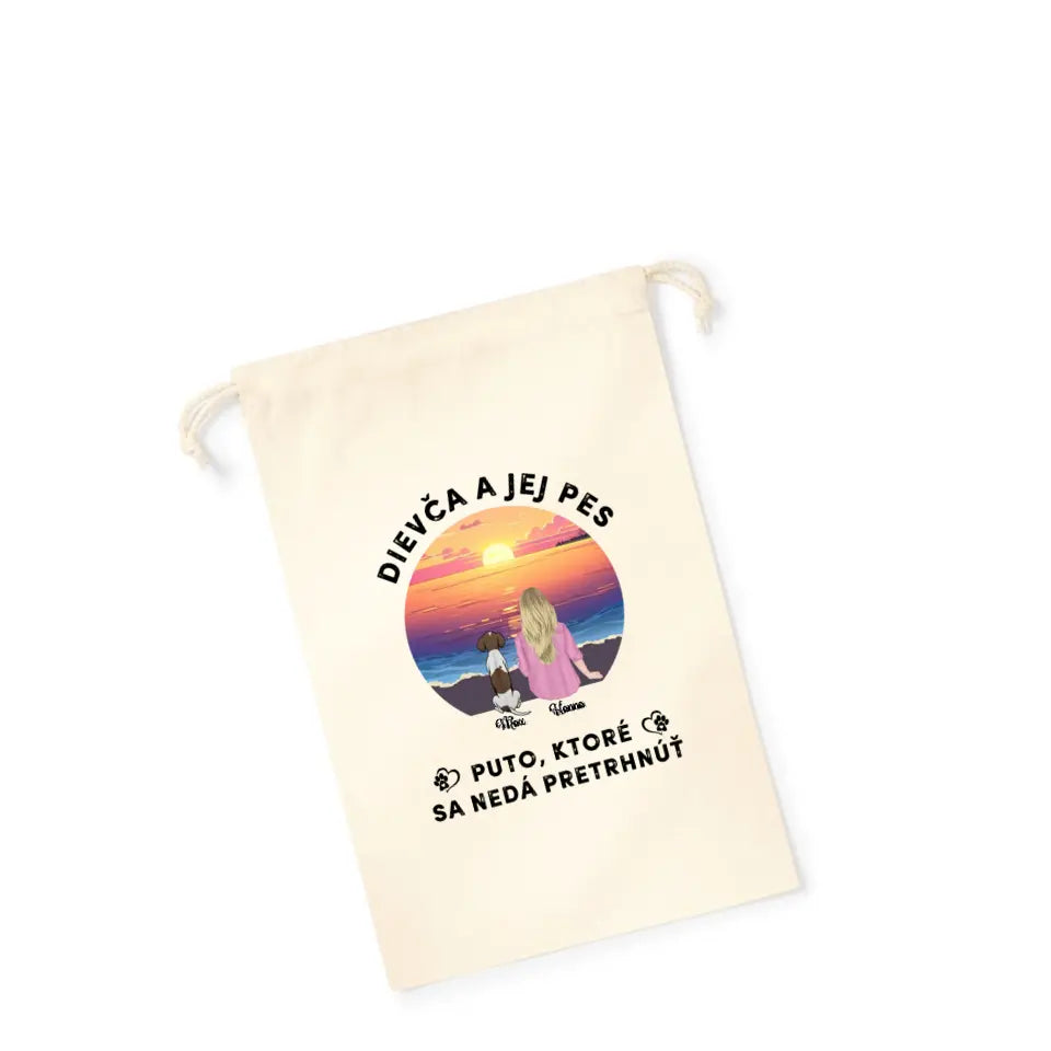 Dievča a jej mačka