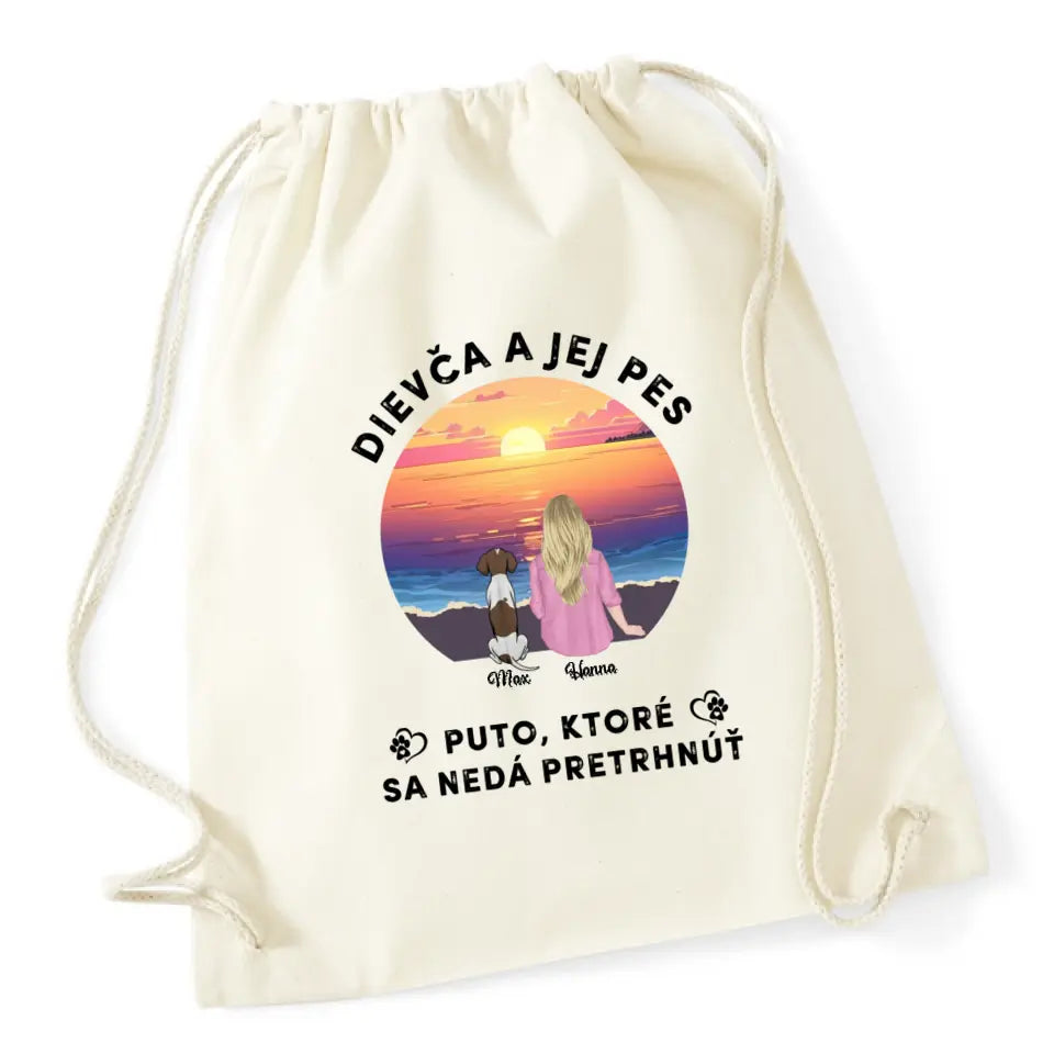 Dievča a jej mačka