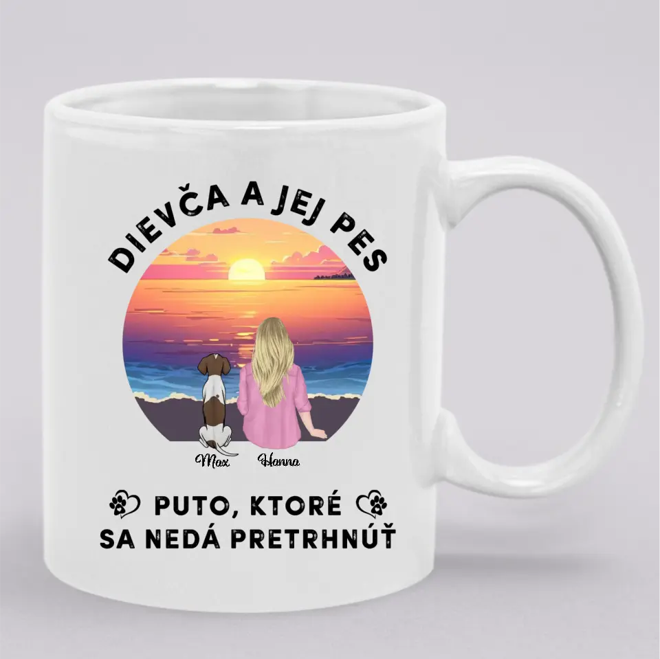 Dievča a jej mačka