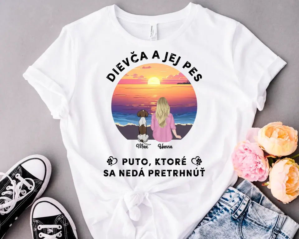 Dievča a jej mačka