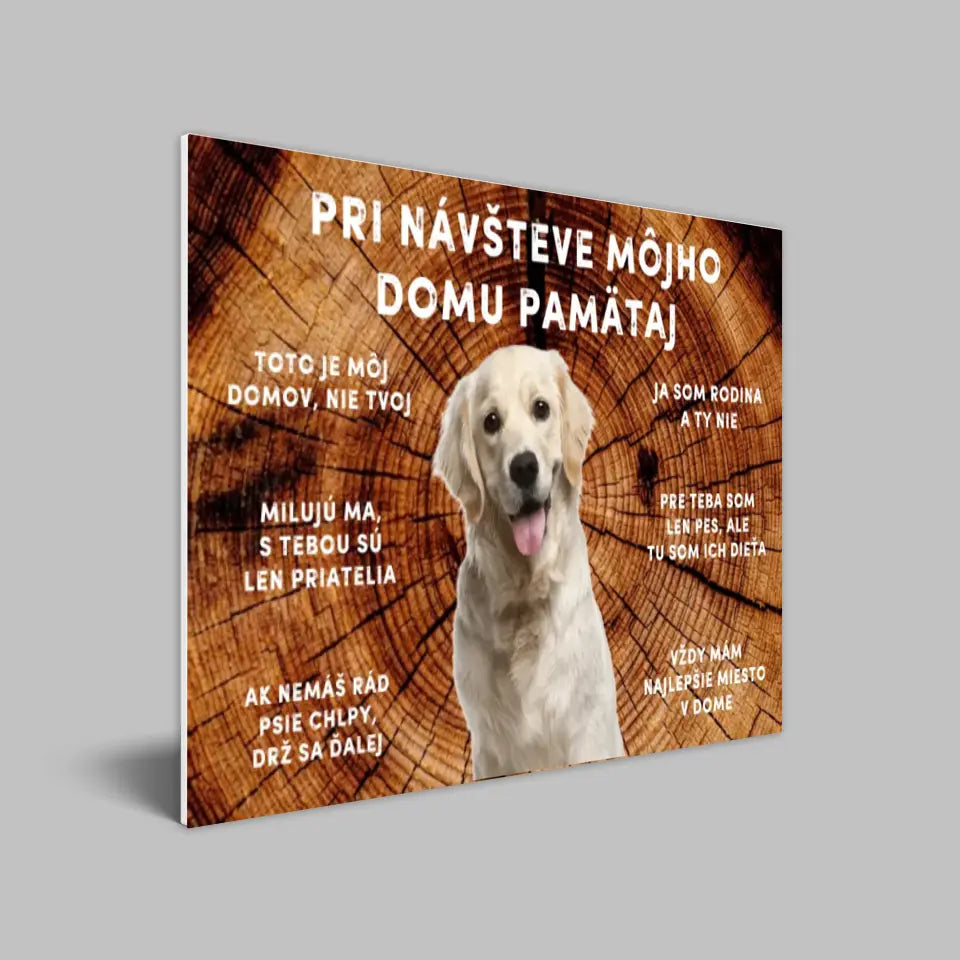 Vlastný obrázok - Pri návšteve môjho domu pamätaj