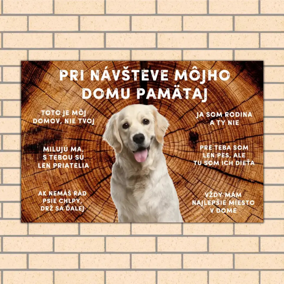 Vlastný obrázok - Pri návšteve môjho domu pamätaj