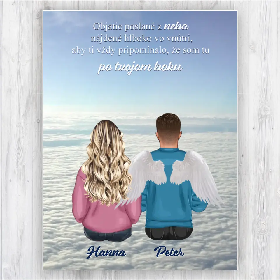 Objatie poslané z neba nájdené hlboko vo vnútri, aby ti vždy pripomínalo, že som tu po tvojom boku