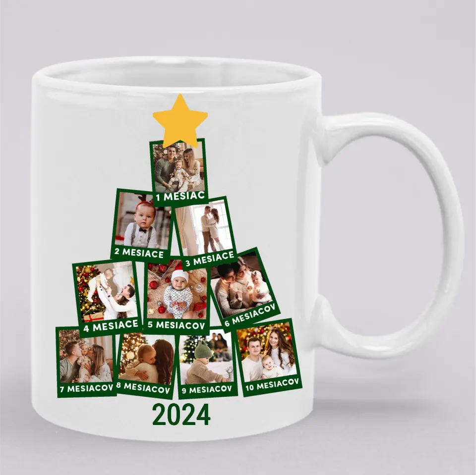 Vianočná dekorácia na stromček s vlastnou fotografiou