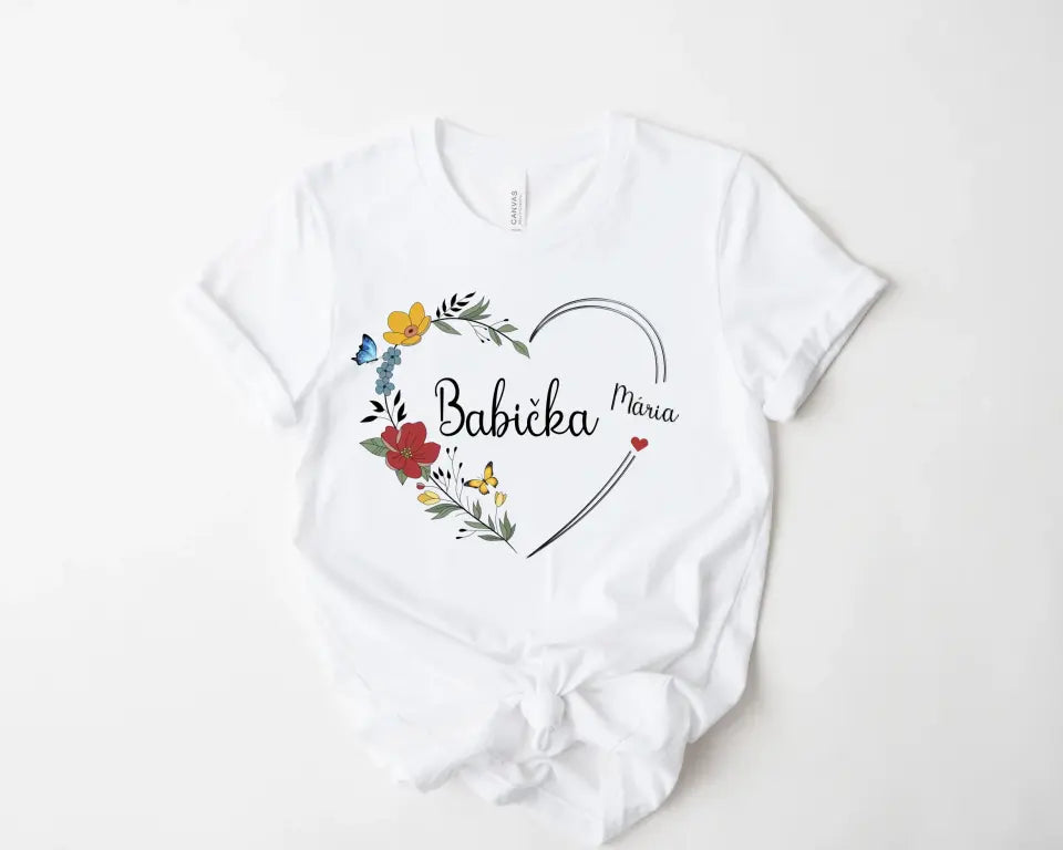 Darček - Srdce s kvetmi