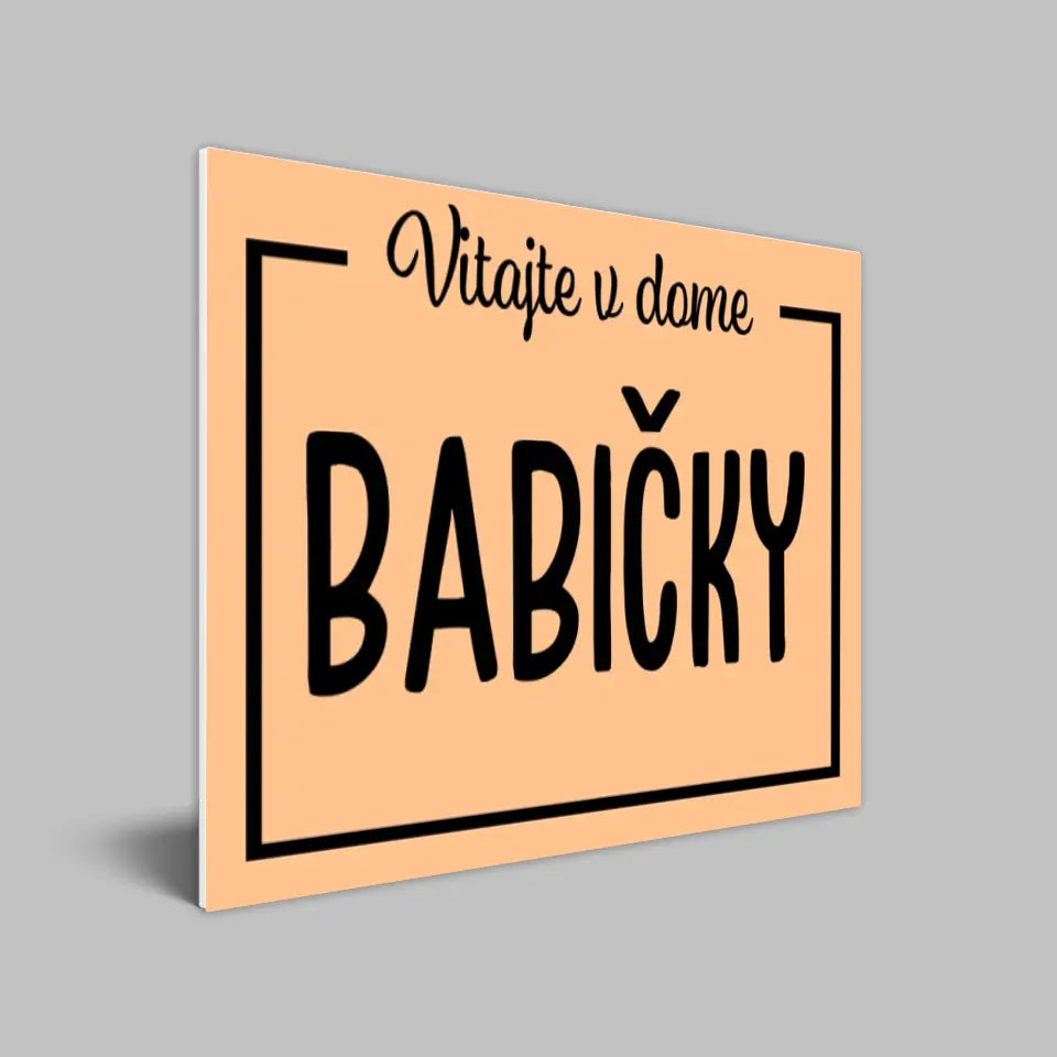 Vitajte v dome Babičky
