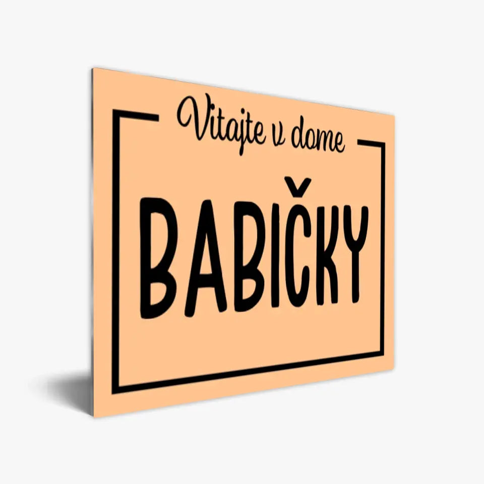 Vitajte v dome Babičky