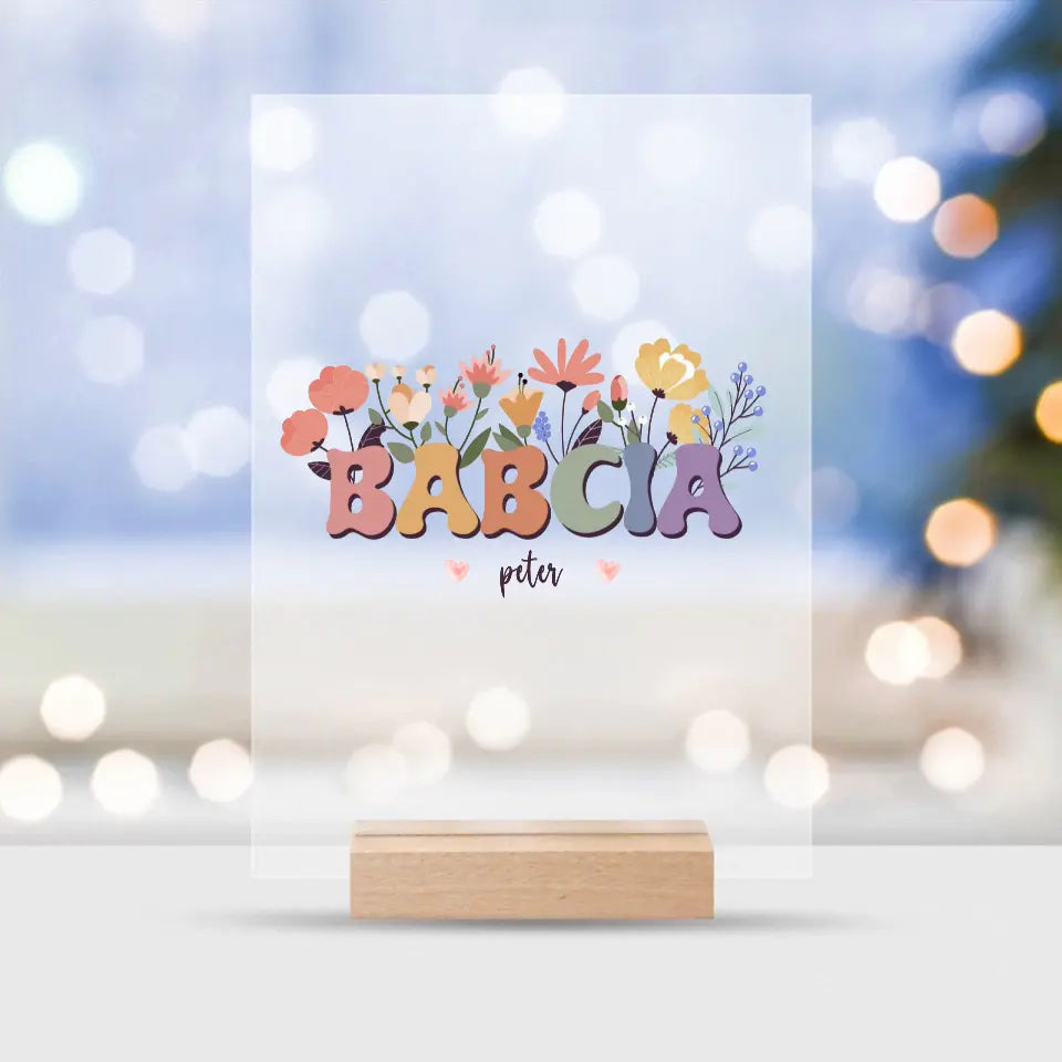 Darček - Babička s kvetmi